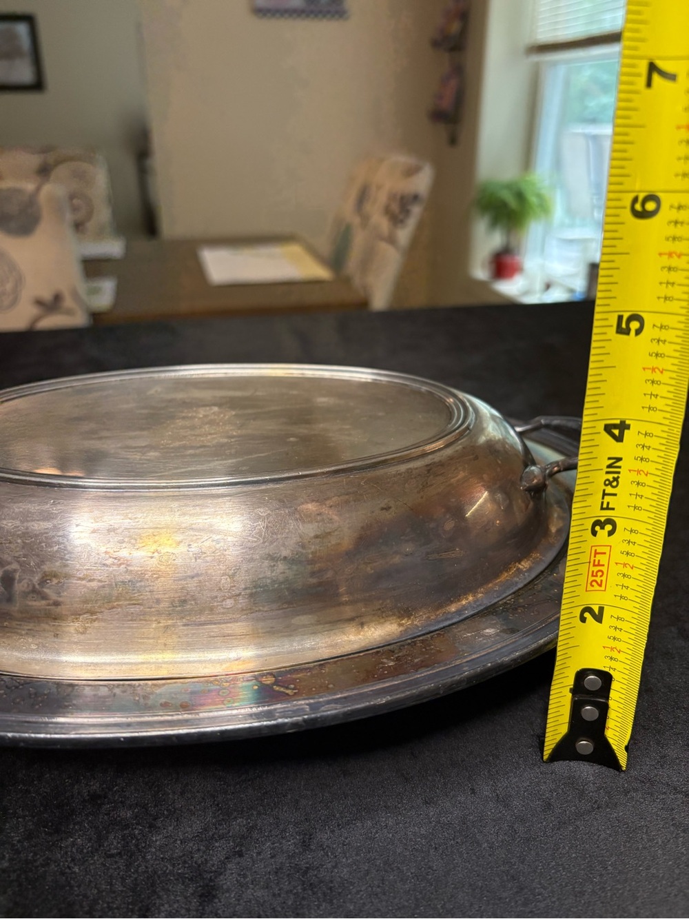 Vintage Oval Silver- Plated Covered Vegetable Dish - Picture 5 of 7